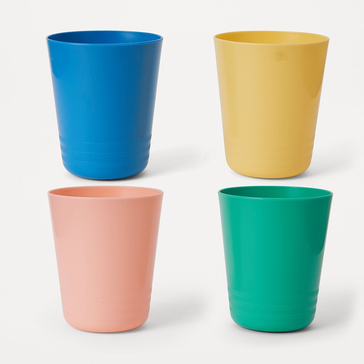 4 Coloured Tumblers