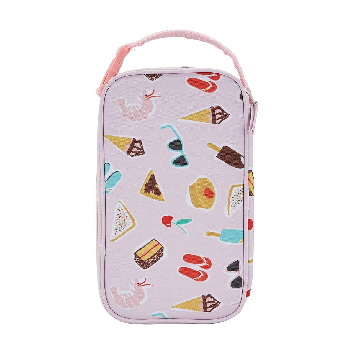 Food and Fun Icons Insulated Cold Box Lunch Bag