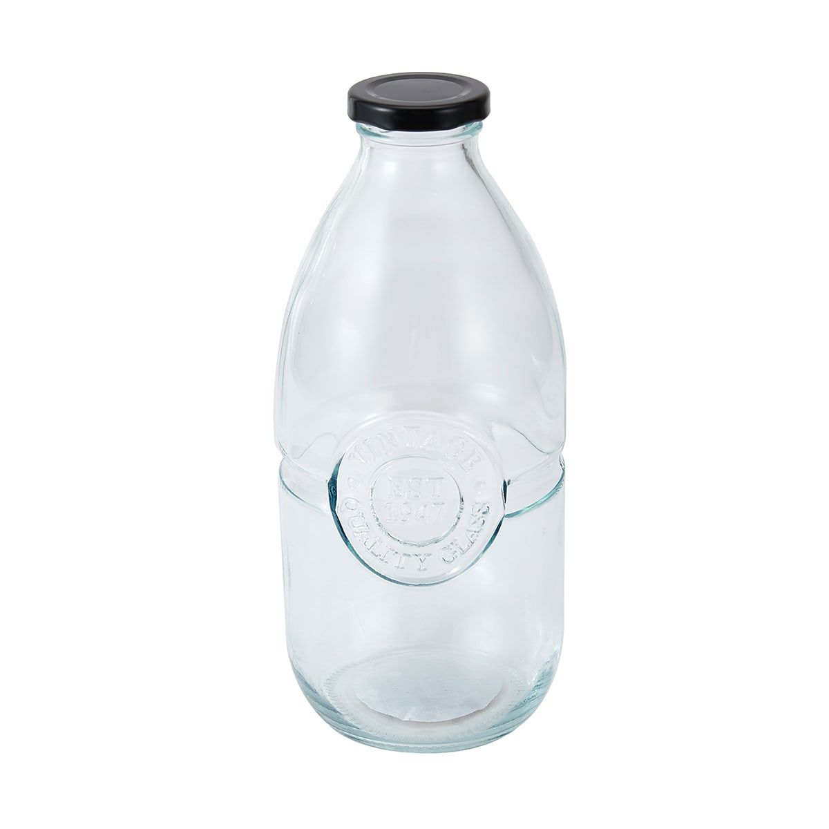 Badge Glass Bottle