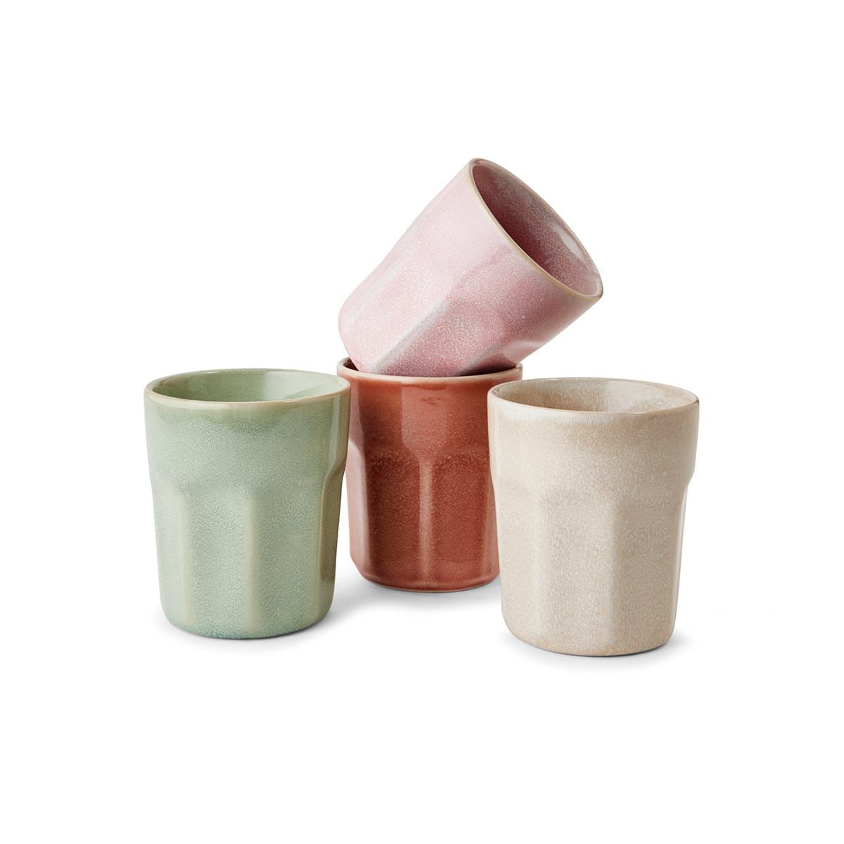 4 Pack Glazed Latte Cups