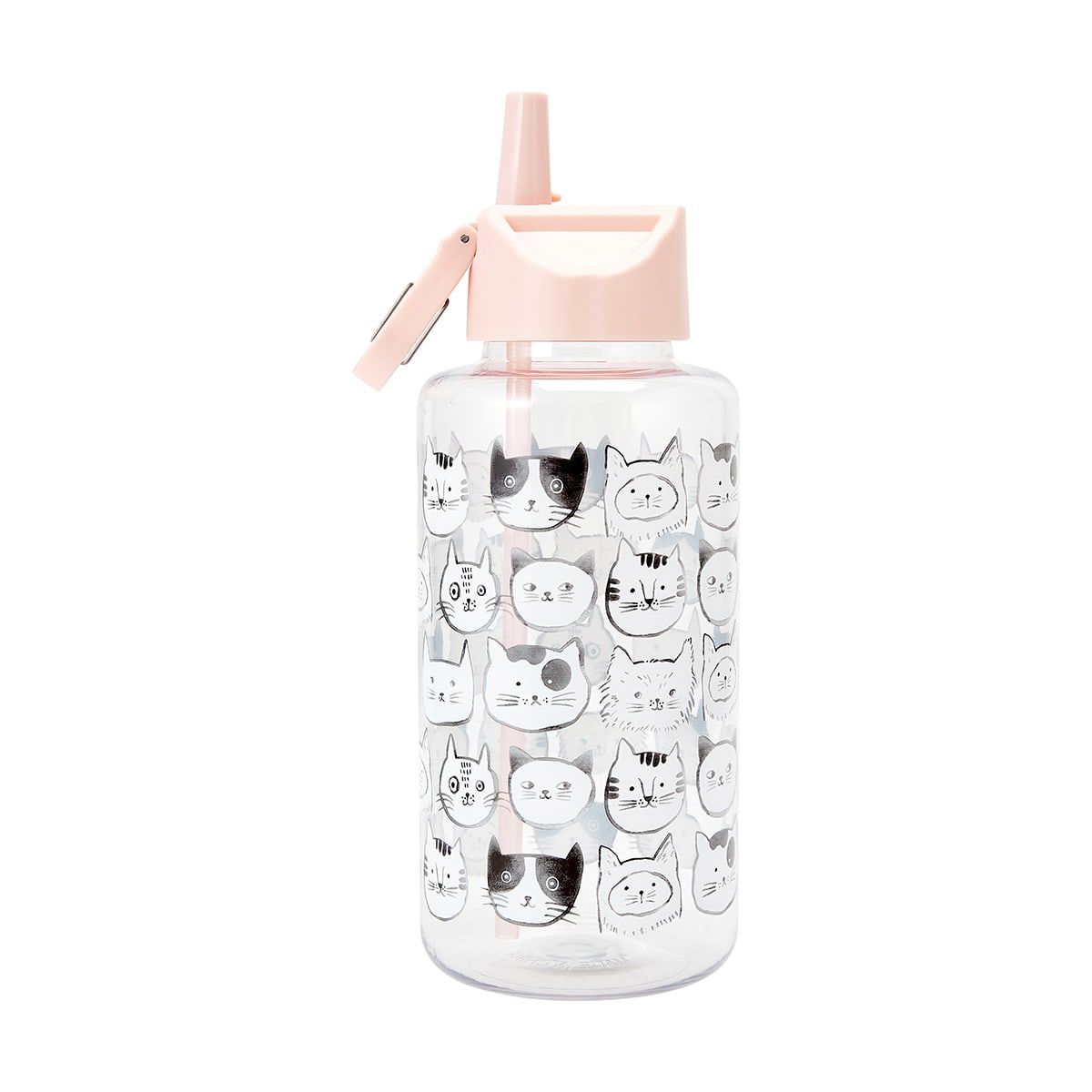 1L Cats Cylinder Drink Bottle