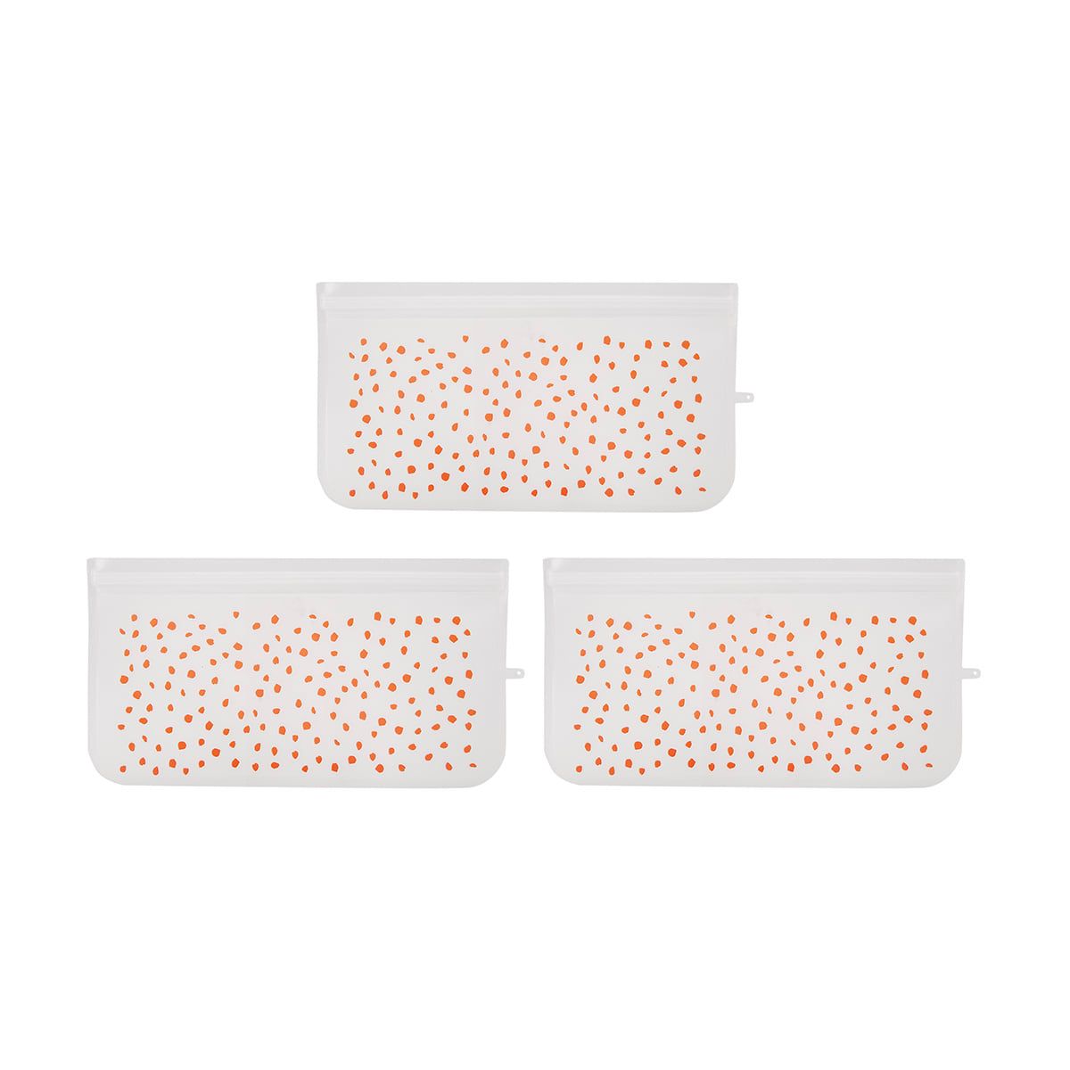 3 Pack Red Dot Snack Pouches
