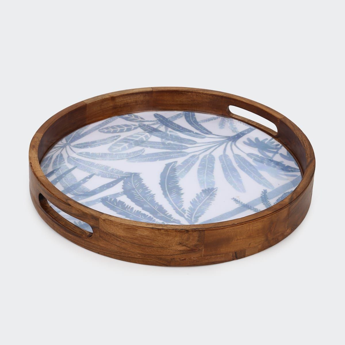 Coastal Palm Round Tray