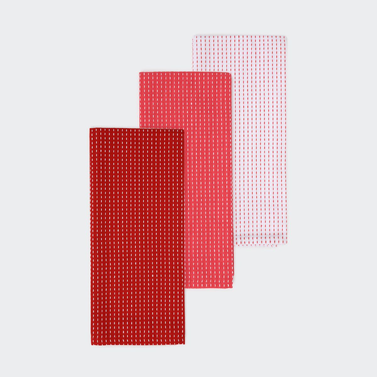3 Pack Stitch Tea Towels