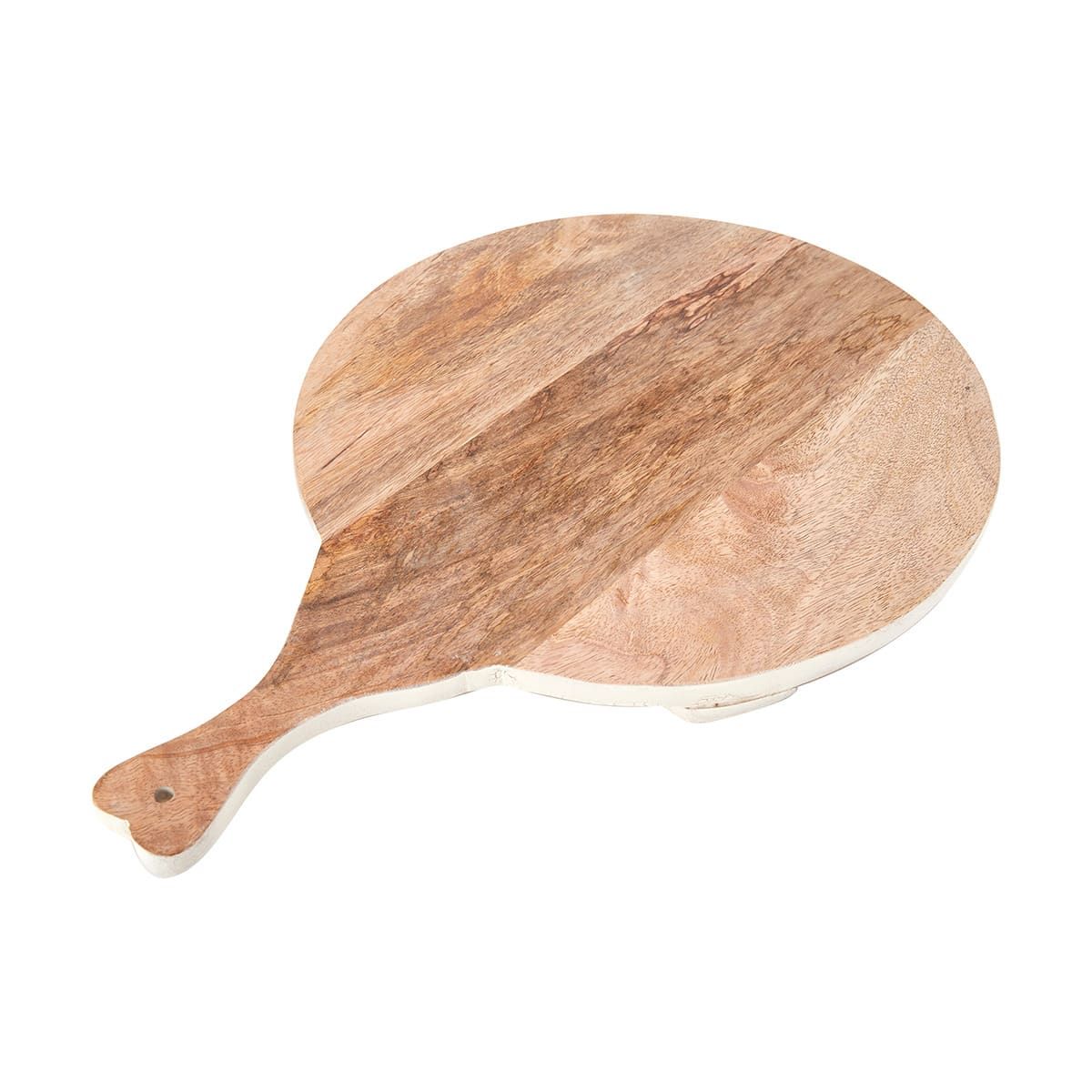 Round Crackle Base Paddle Serving Board