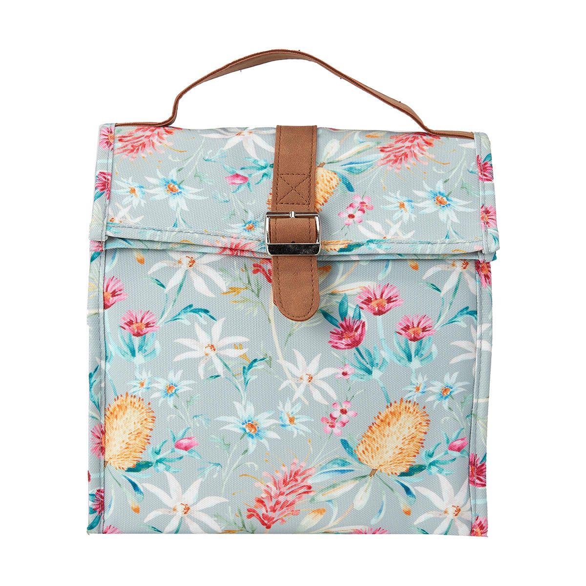 Banskia Floral Insulated Satchel Lunch Bag