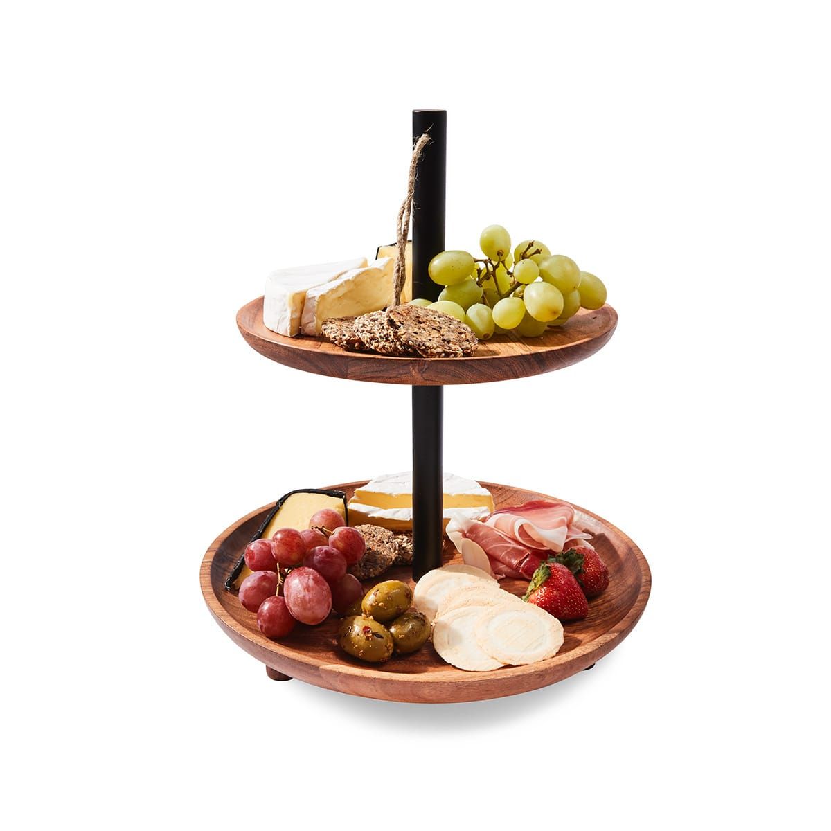 2 Tier Pillar Serving Stand