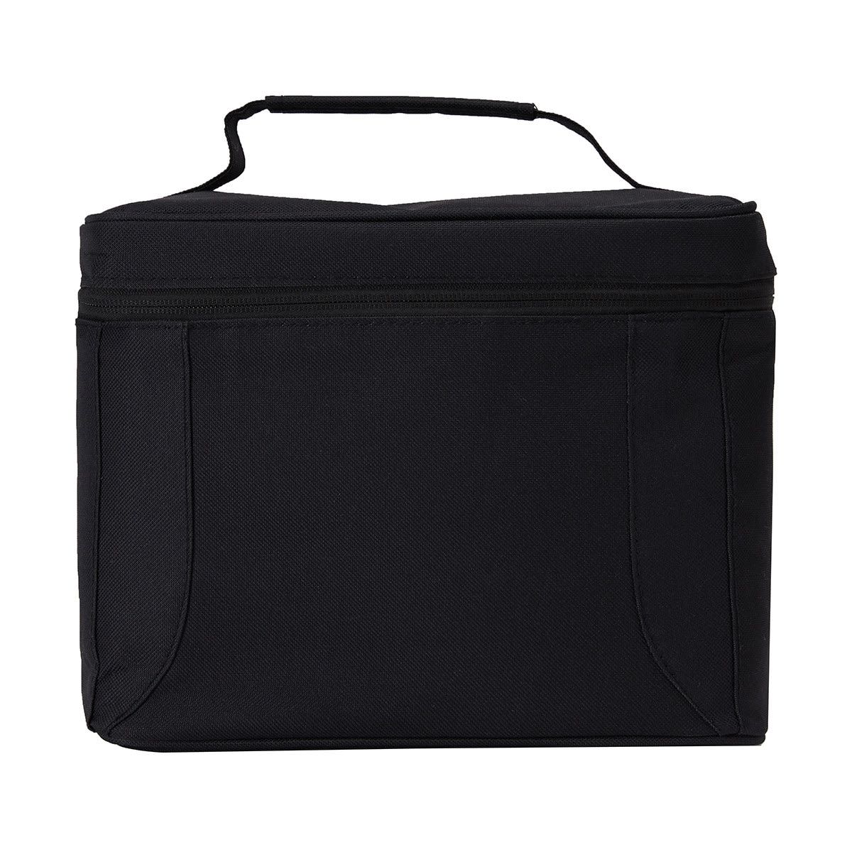 Black Insulated Soft Cold Box Lunch Bag