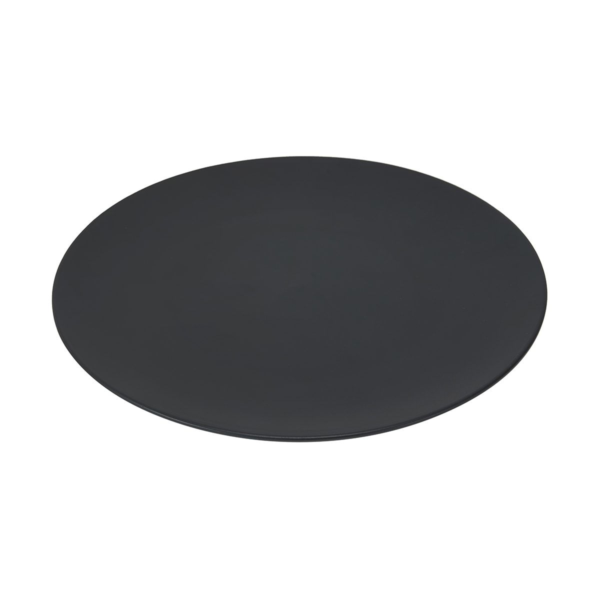 Matte Black Dinner Plate