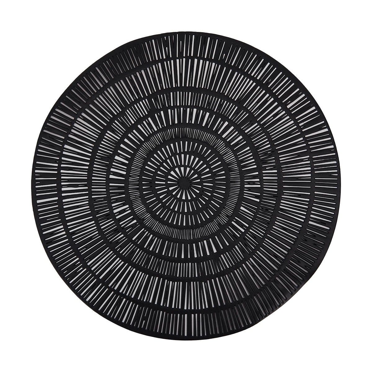 Black Linear Placemat