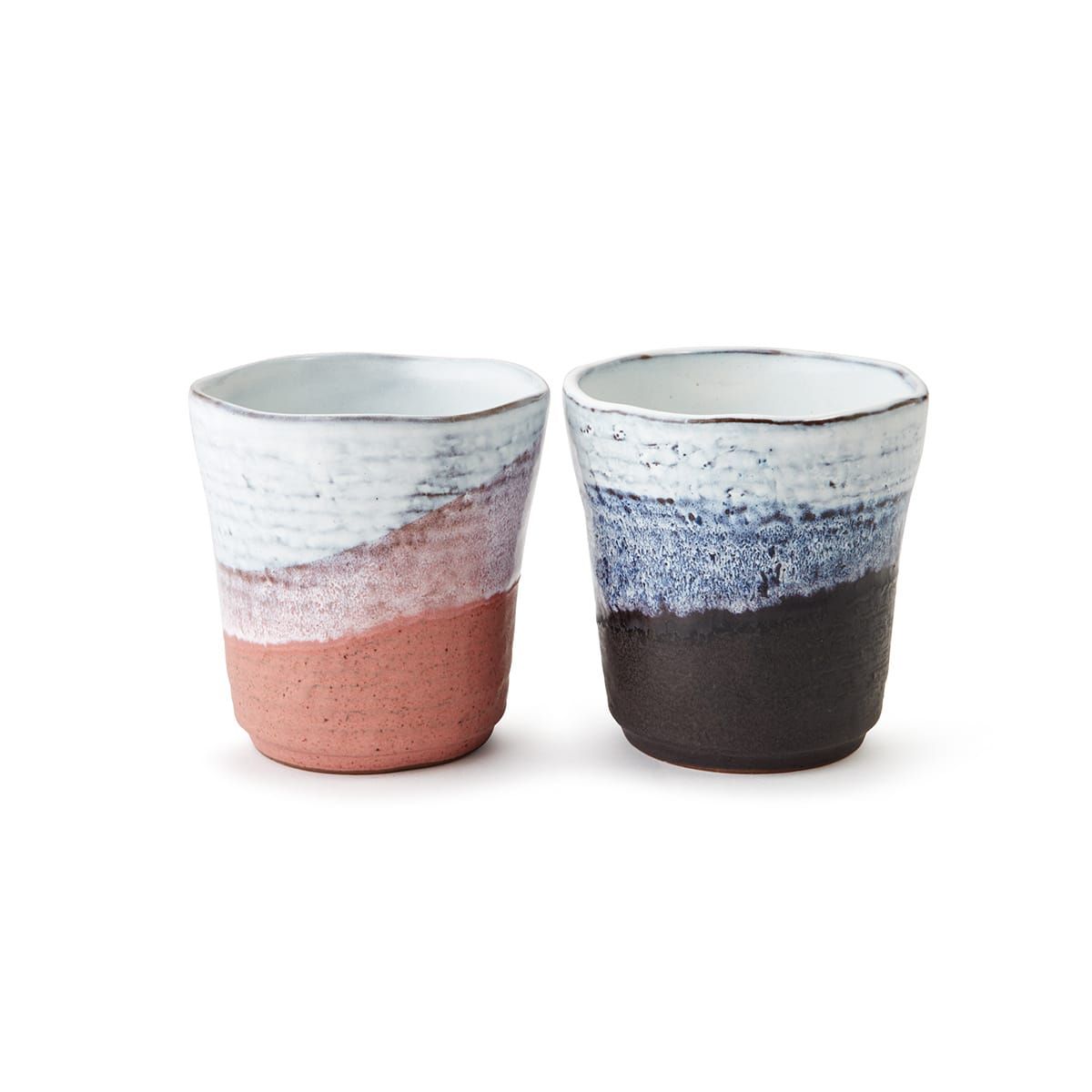 2 Glazed Market Coffee Cups