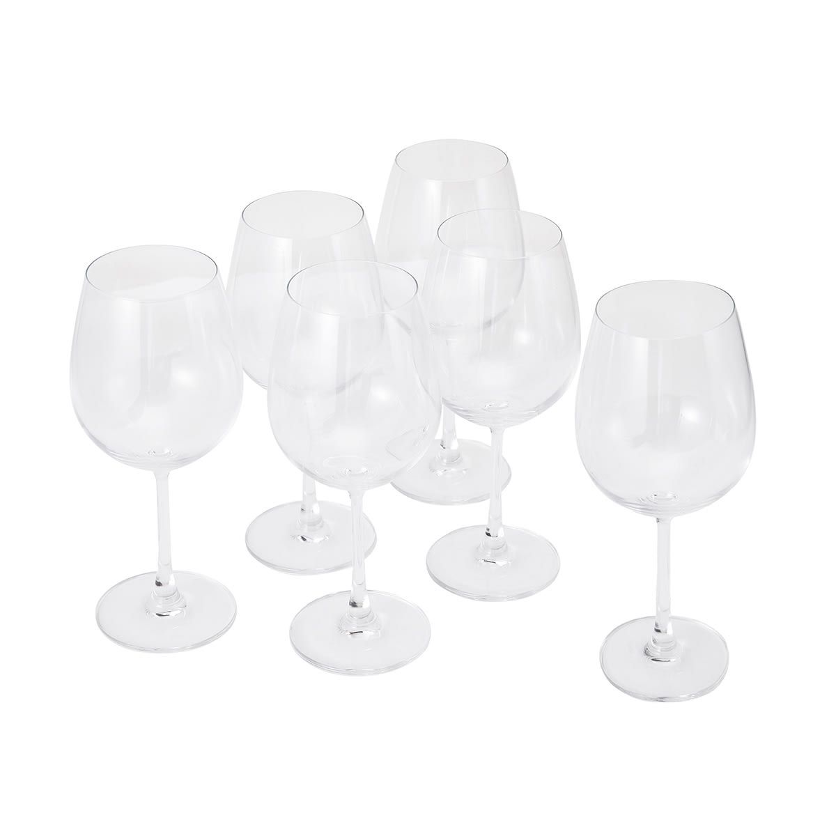 6 Dine Red Wine Glasses