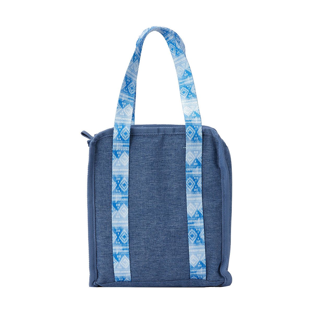 Blue Geo Insulated Lunch Tote