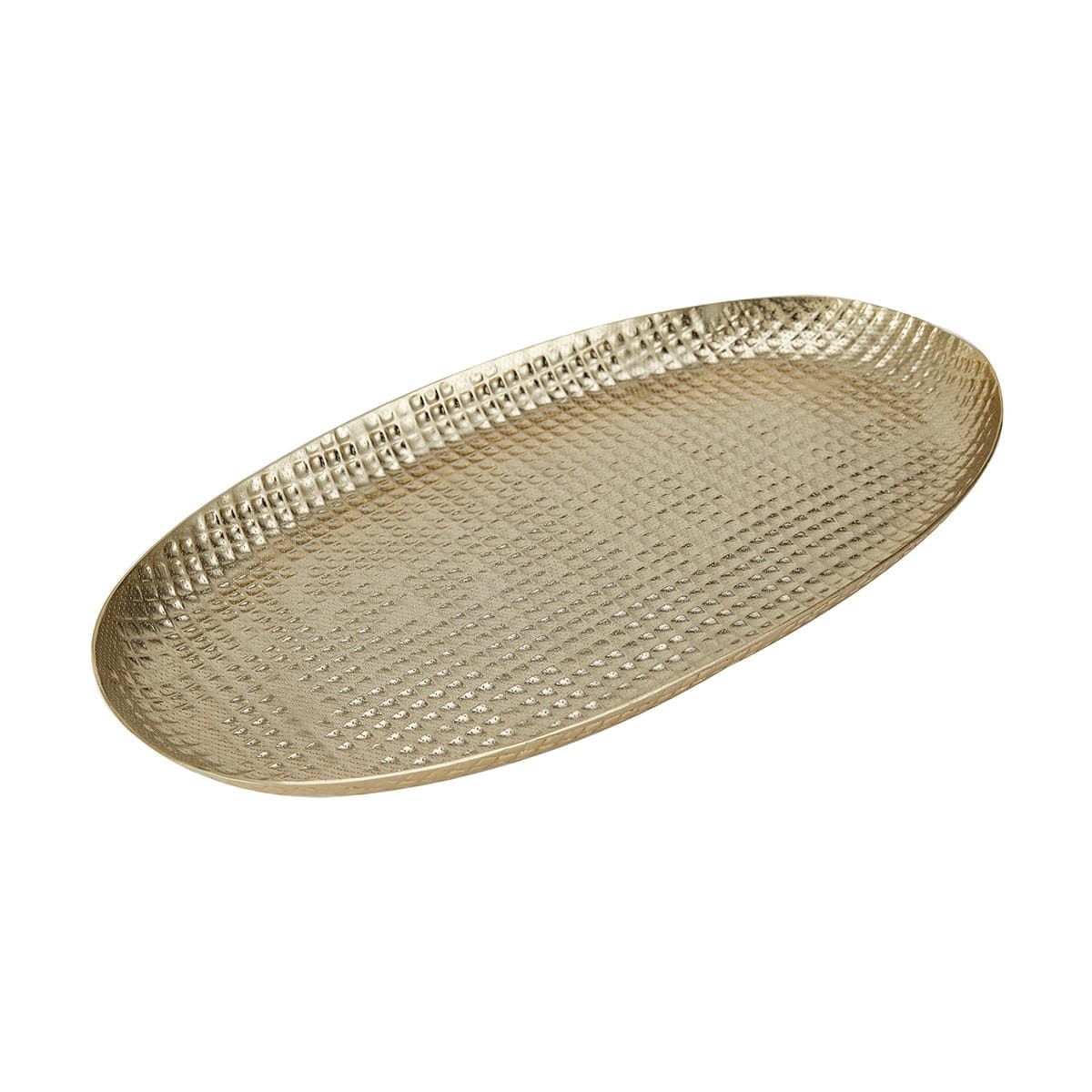 Gold Look Hammered Platter