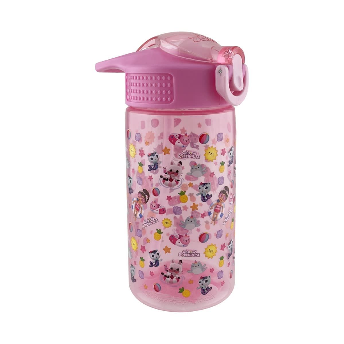 470ml Gabby's Dollhouse Drink Bottle with Straw