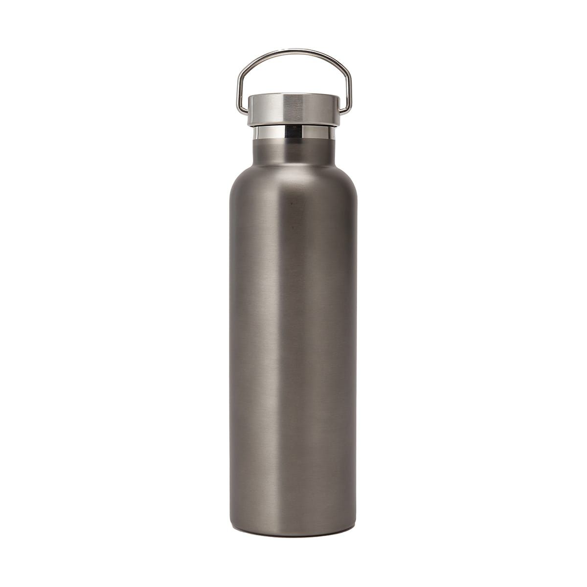 750ml Graphite Double Wall Insulated Drink Bottle with Handle