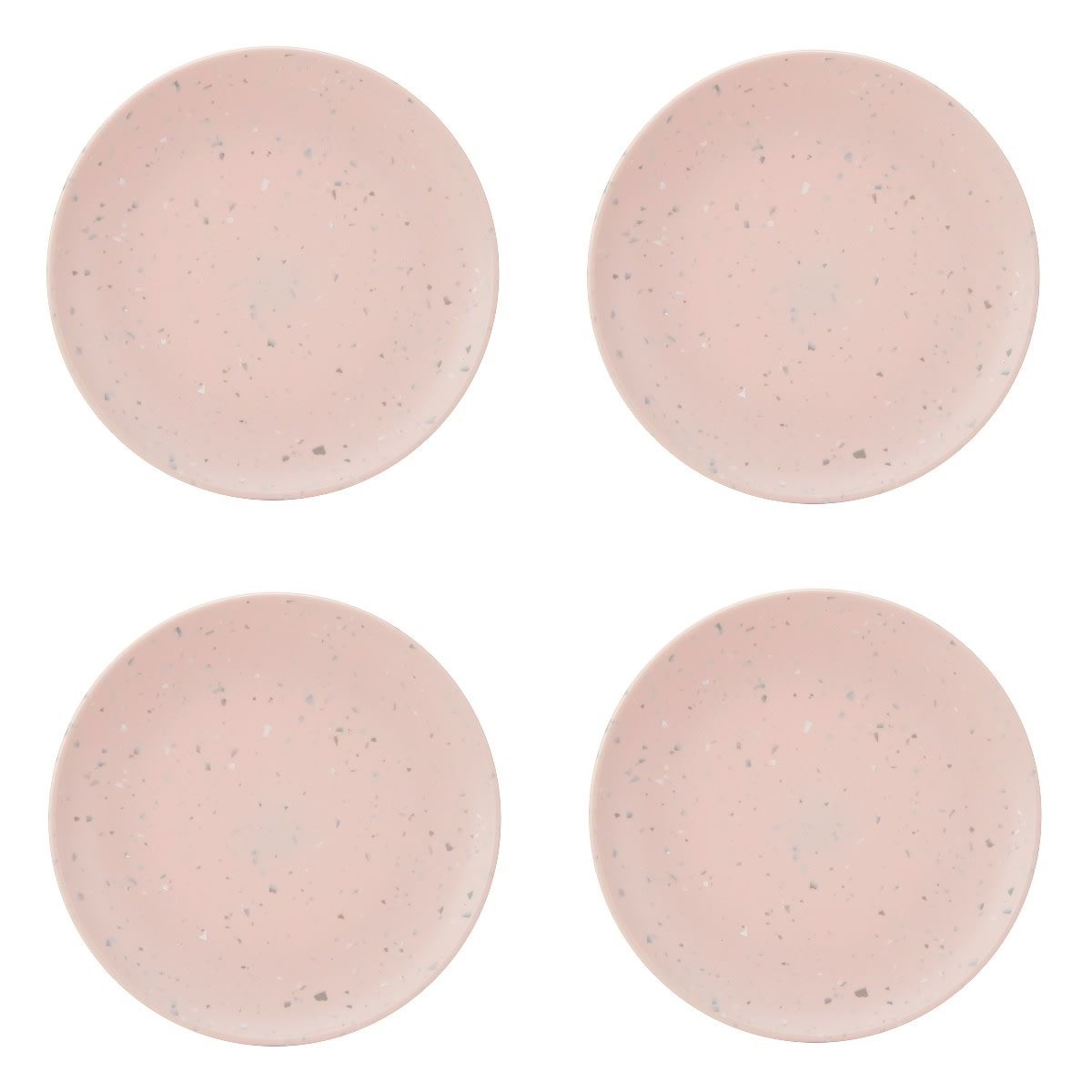 4 Pack Terrazzo Look Side Plates