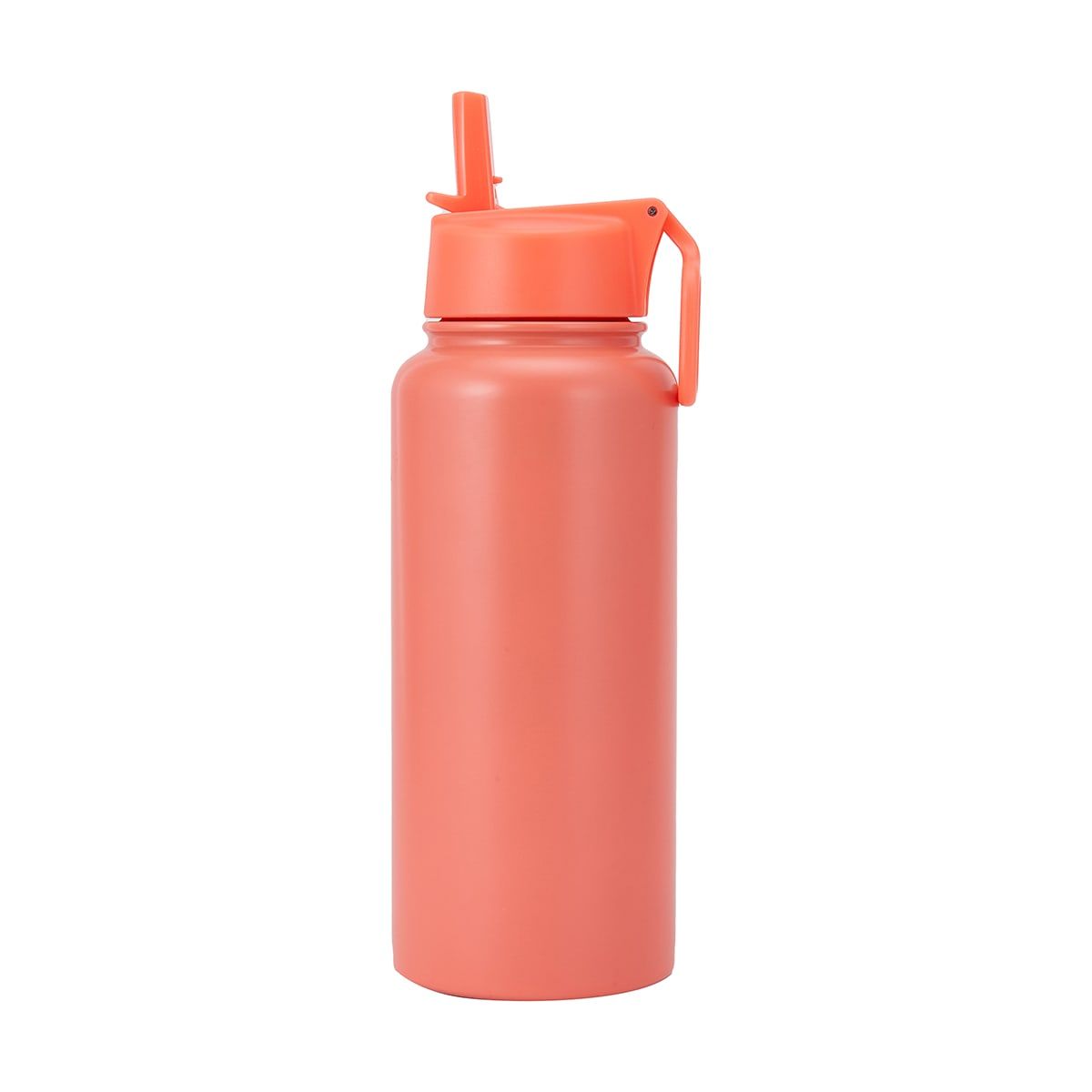 960ml Coral Double Wall Insulated Cylinder Drink Bottle