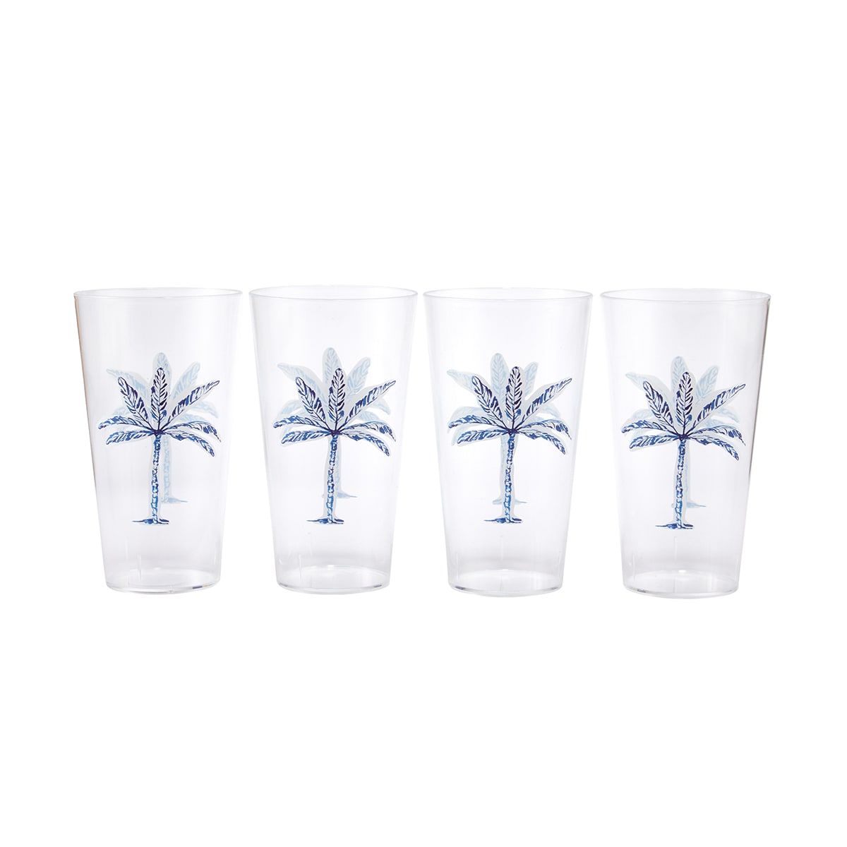 4 Coastal Palm Tumblers