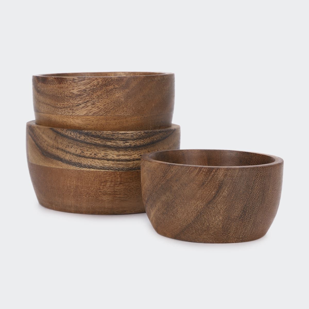 3 Acacia Mini Bowls