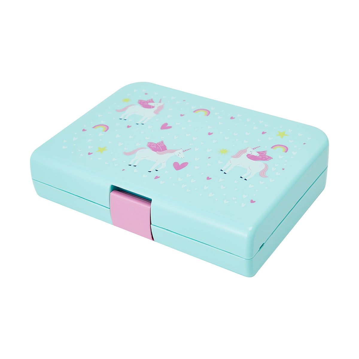 Unicorns Bento Snack Box with Fork