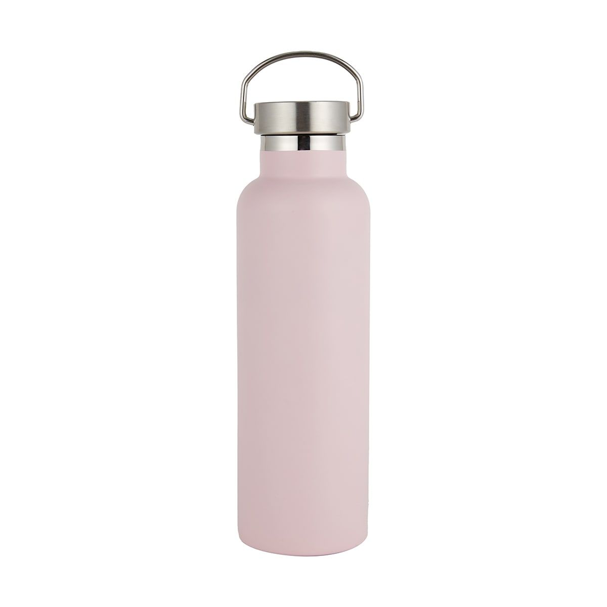 750ml Soft Pink Double Wall Insulated Drink Bottle with Handle