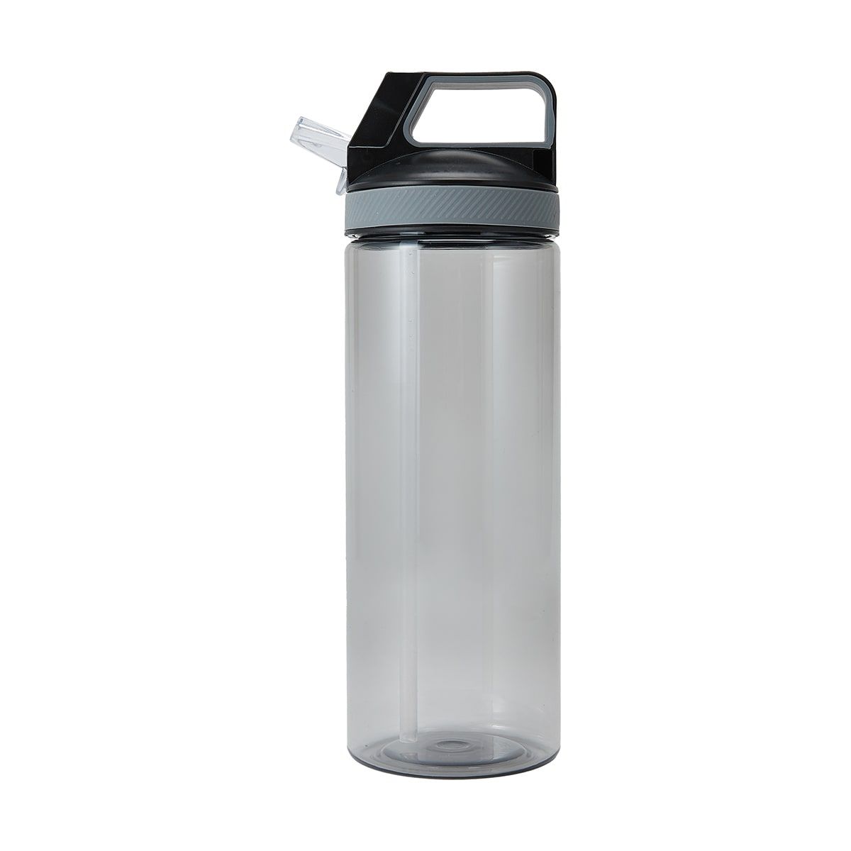 1L Charcoal Flip Top Drink Bottle with Handle