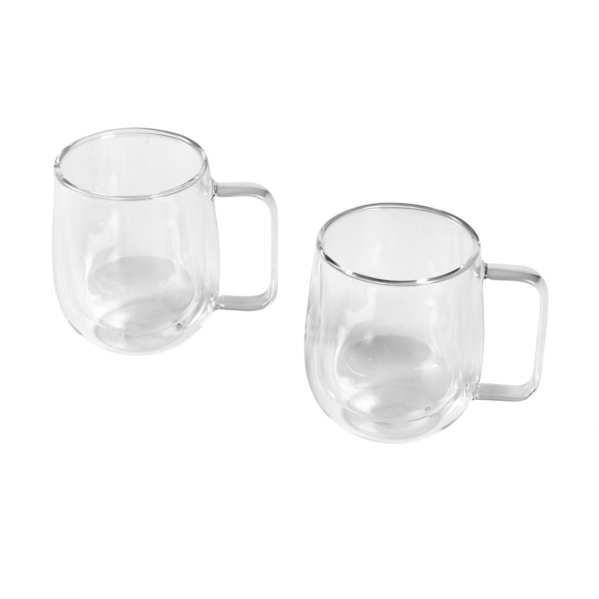 2 Double Wall Coffee Mugs