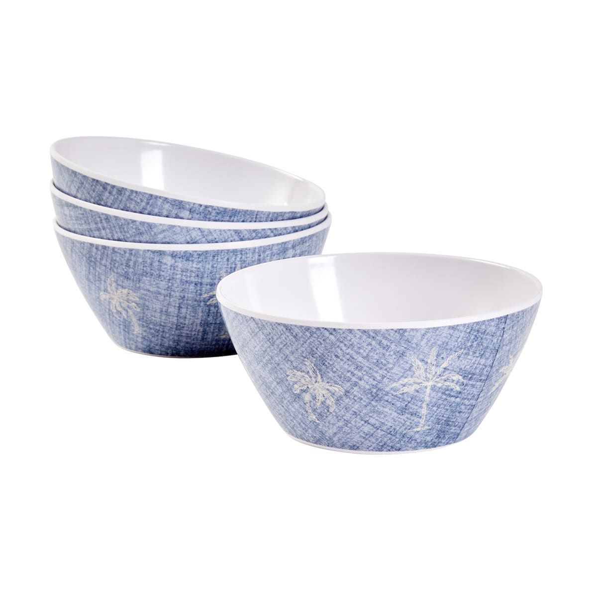 4 Pack Coastal Palm Bowls