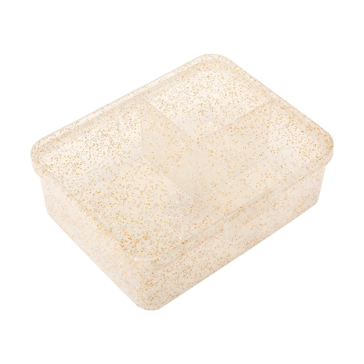 Click 1.2L Glitter 3 Section Food Box