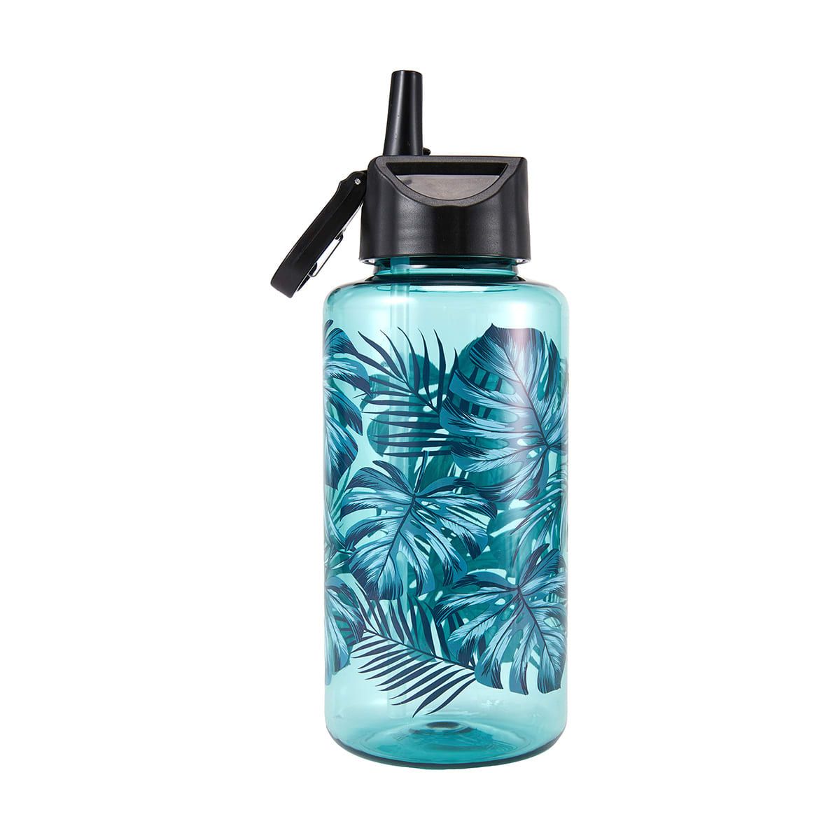 1L Dark Palm Cylinder Drink Bottle