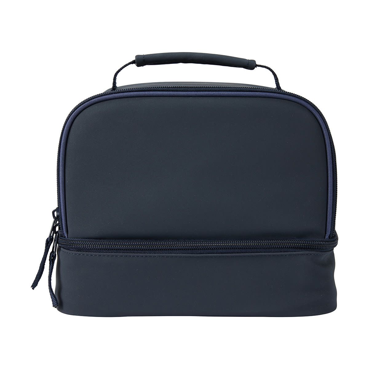 Navy Insulated Twin Deck Lunch Bag