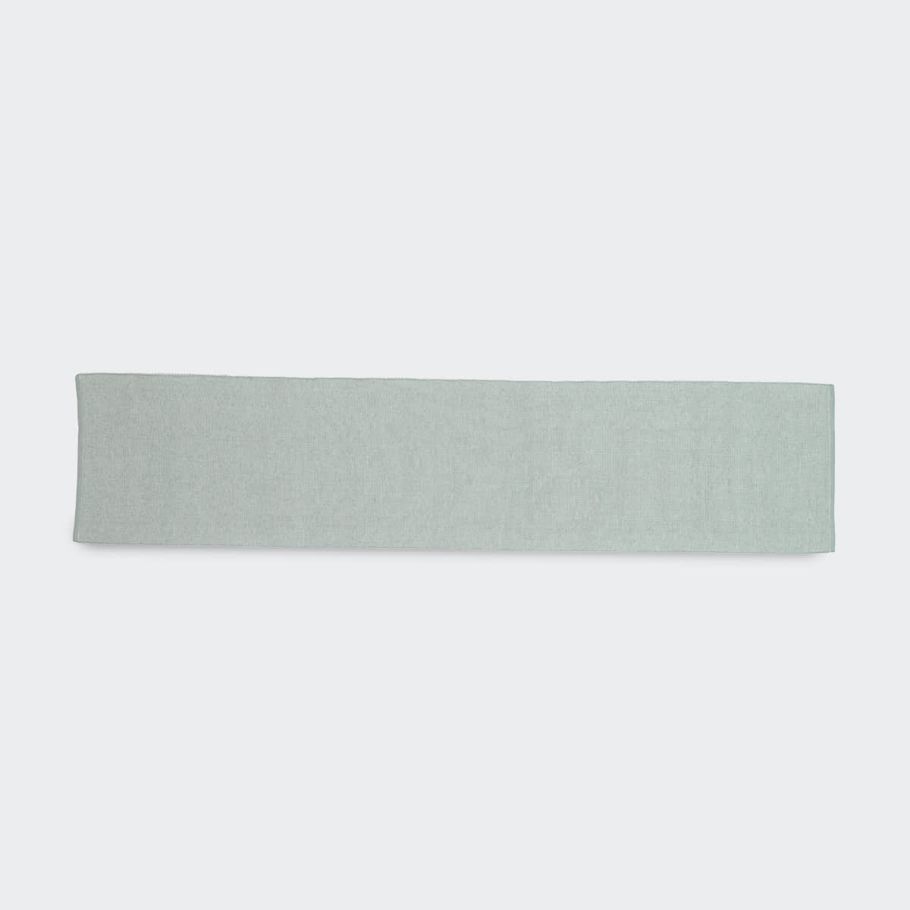 Sage Green Ribbed Table Runner