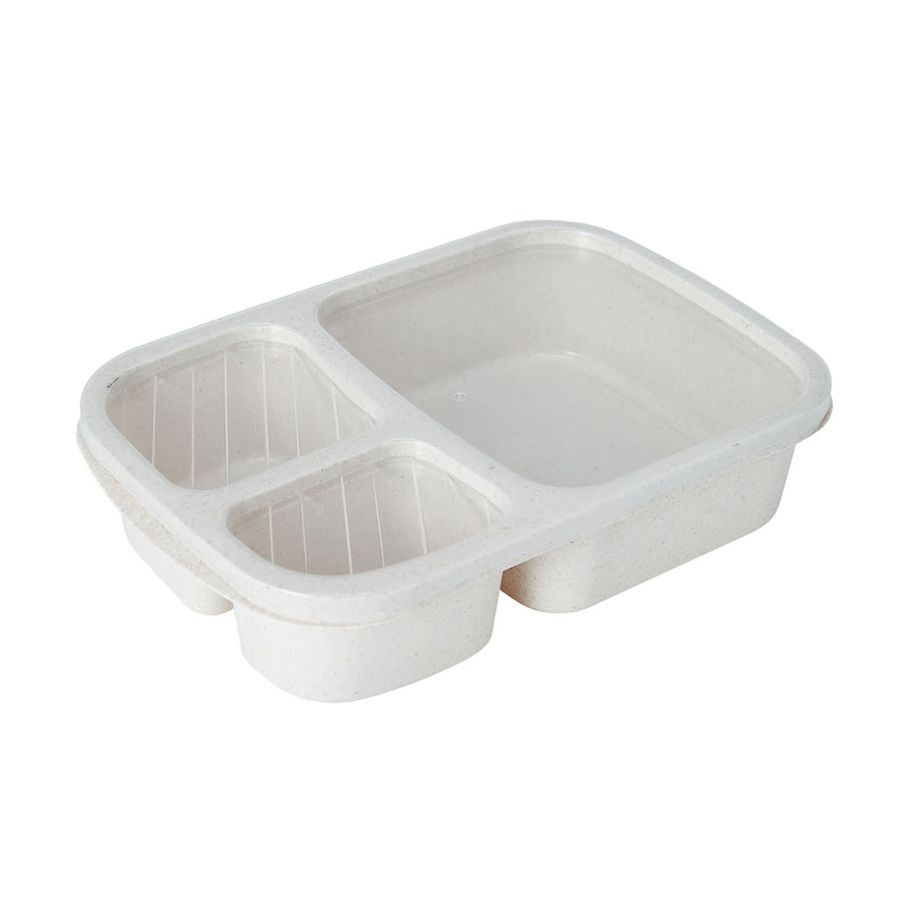 Oatmeal Wheat Straw 3 Section Container
