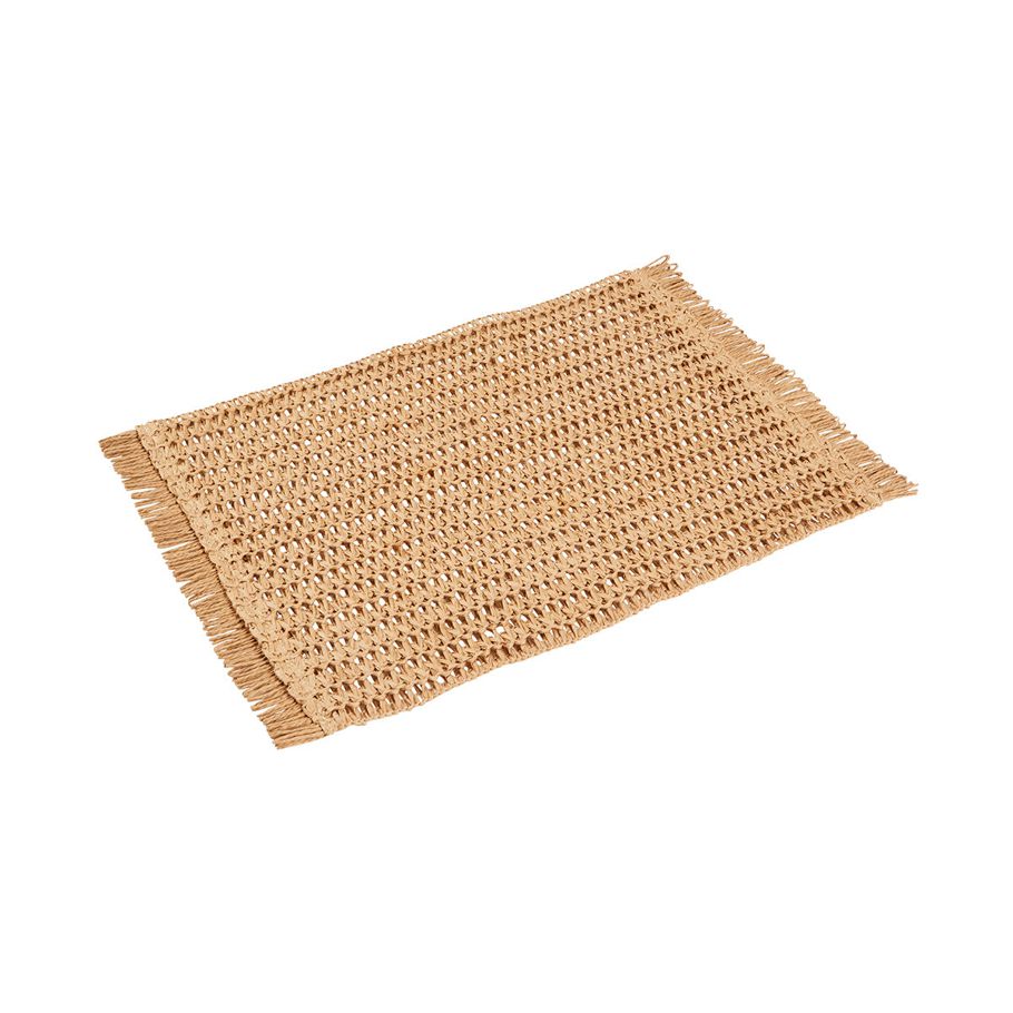 Paper Rattan Fringed Placemat