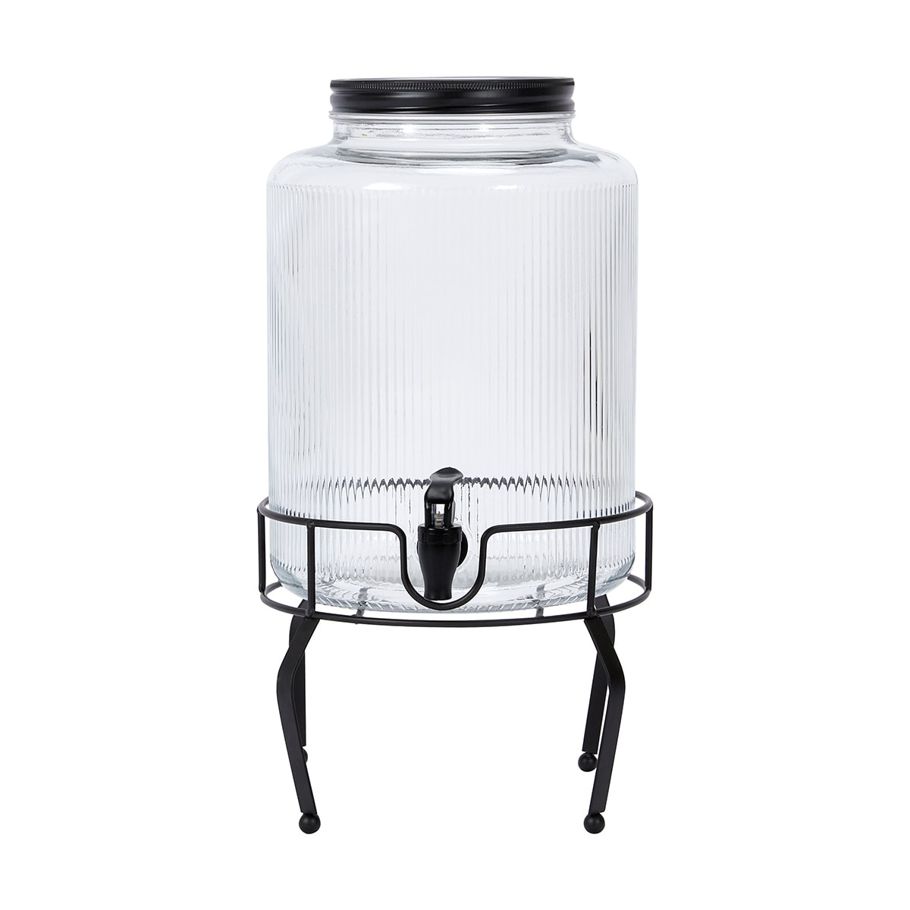 Embossed Line Drink Dispenser with Stand