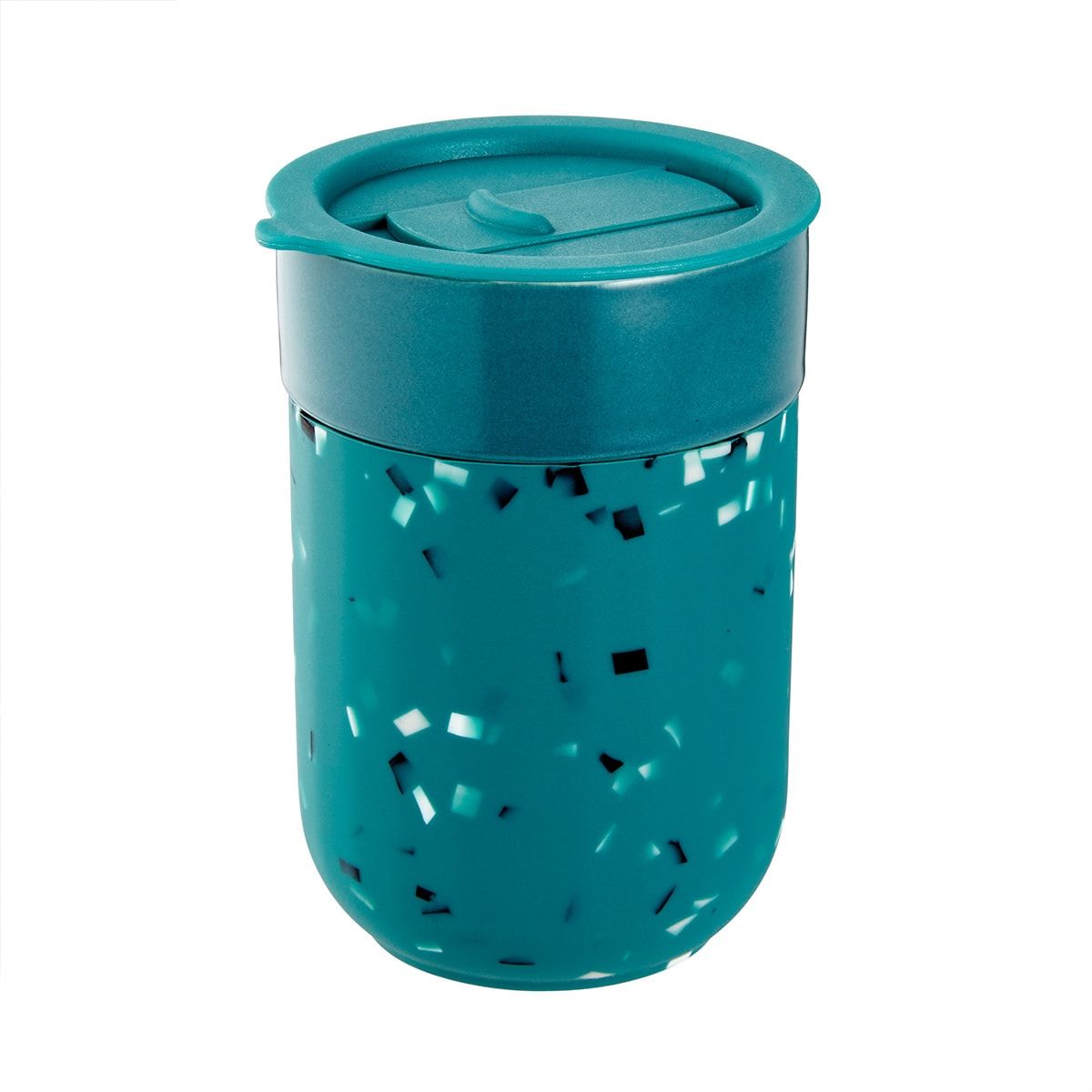 260ml Green Terrazzo Look Silicone Wrap Reusable Travel Cup