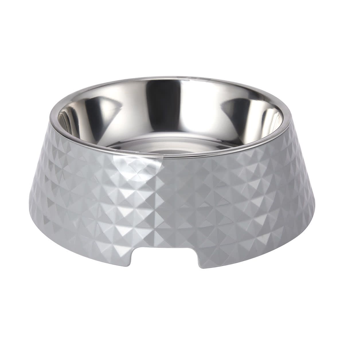 Pet Bowl Melamine - Large, Grey