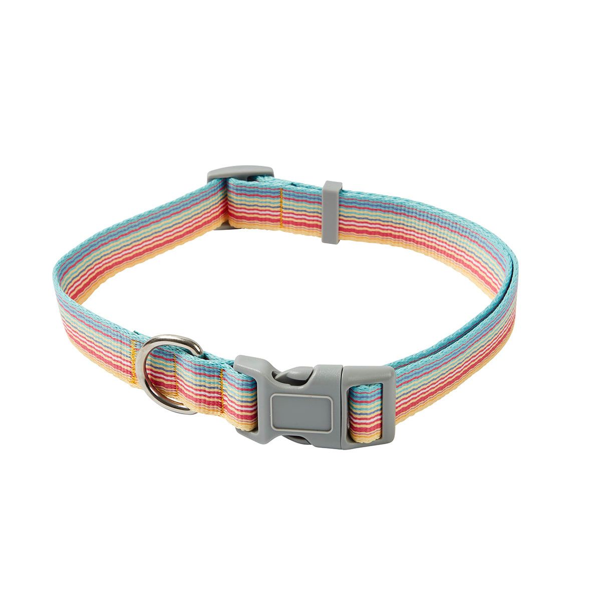 Dog Collar - Large, Rainbow