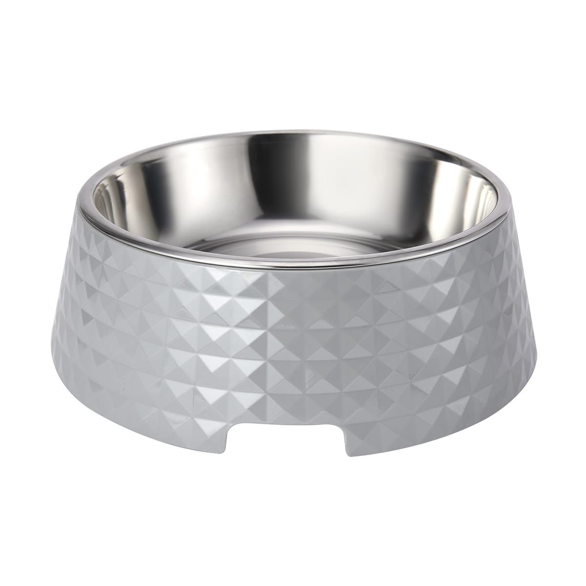 Pet Bowl Melamine - Extra Large, Grey