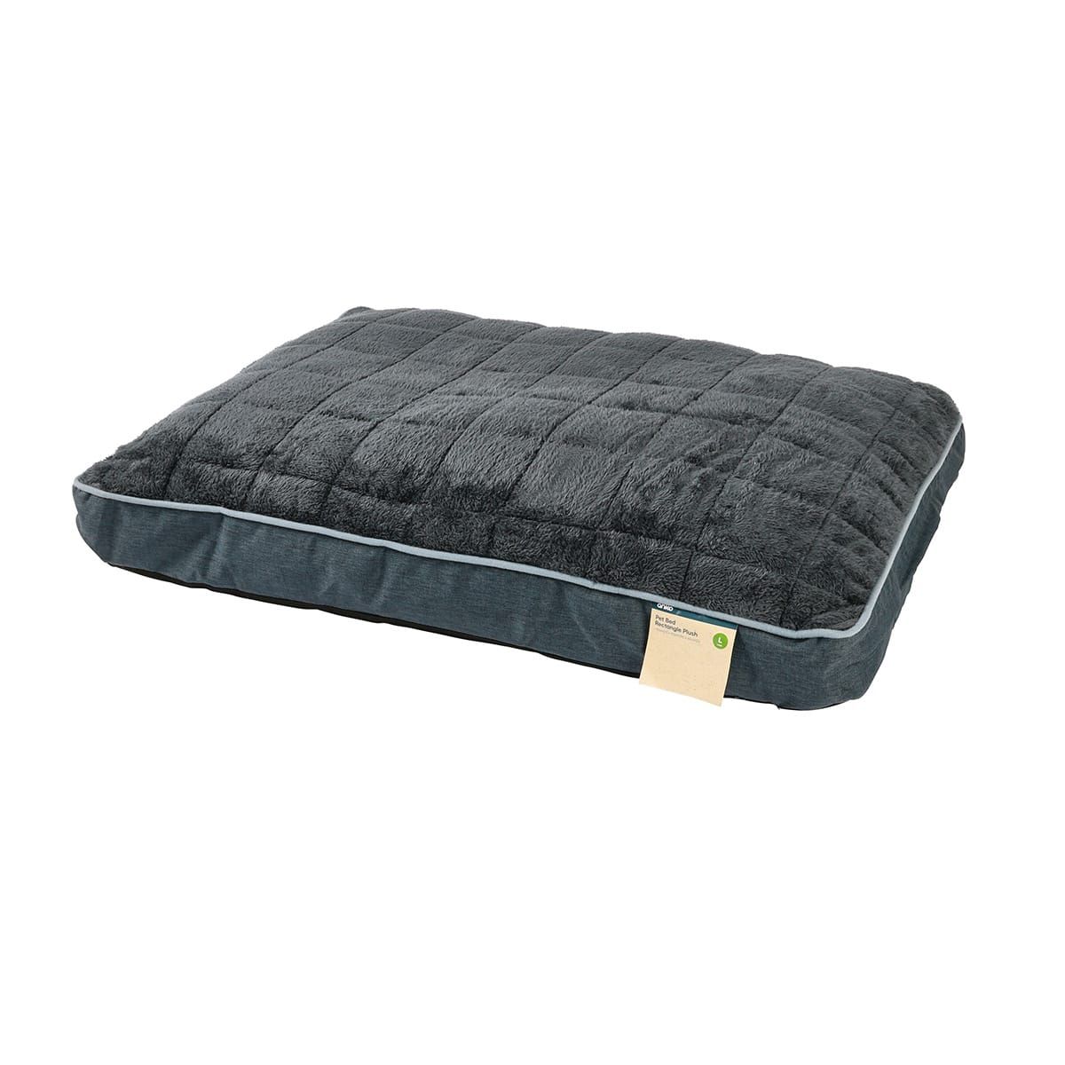 Pet Bed Rectangle Plush - Large