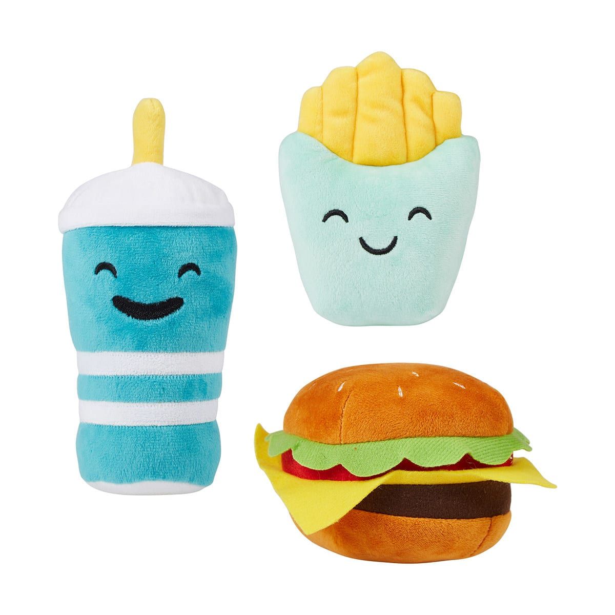 Pet Toy Plush Hamburger Set