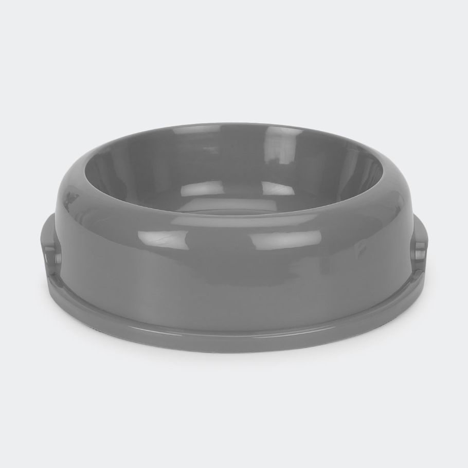 Dog Bowl Plastic - Grey