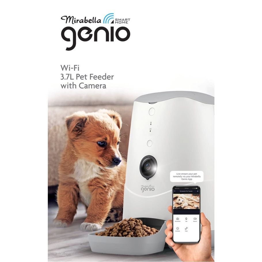 Mirabella Genio Smart Pet Feeder Wi-Fi Camera