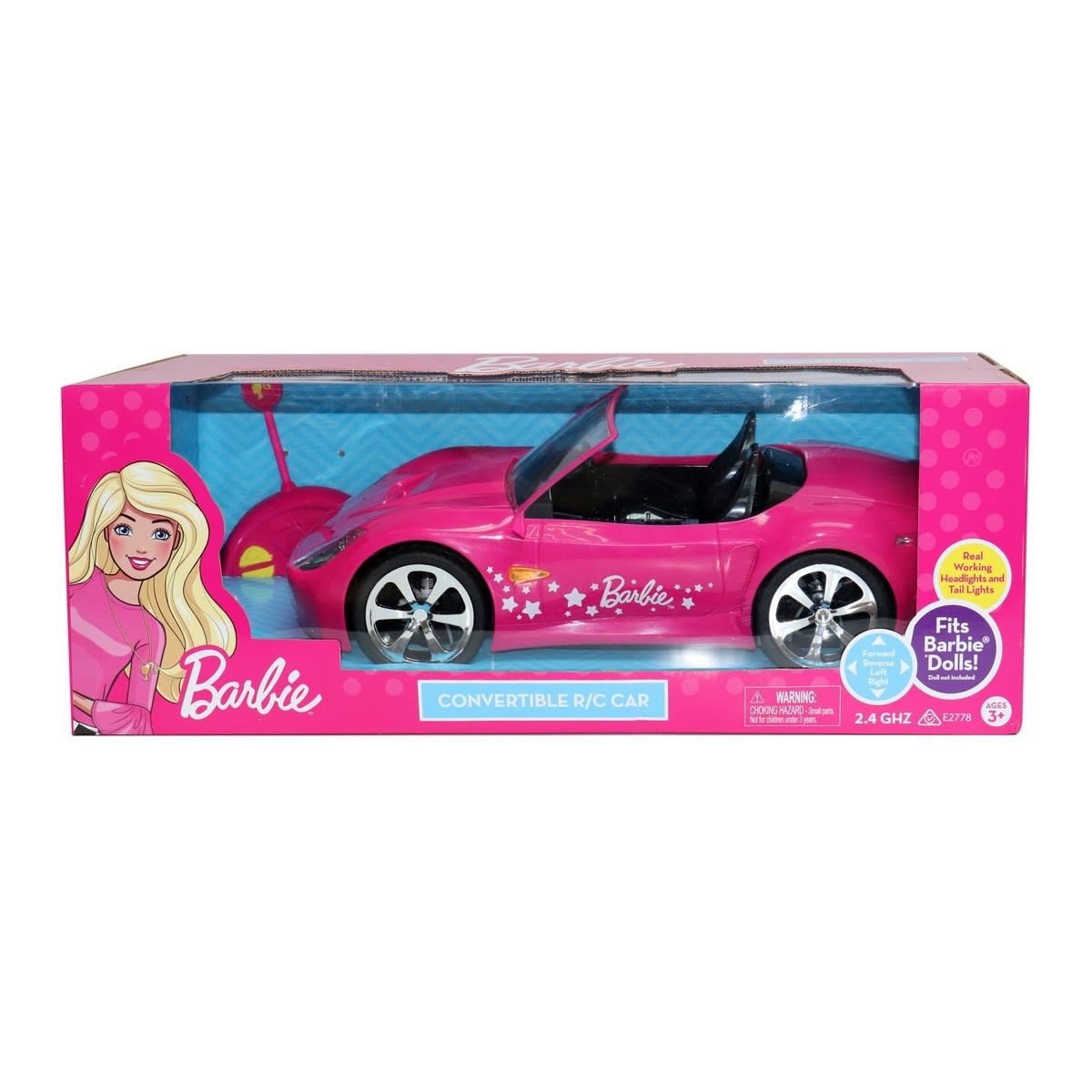 Barbie Convertible Remote Control Car