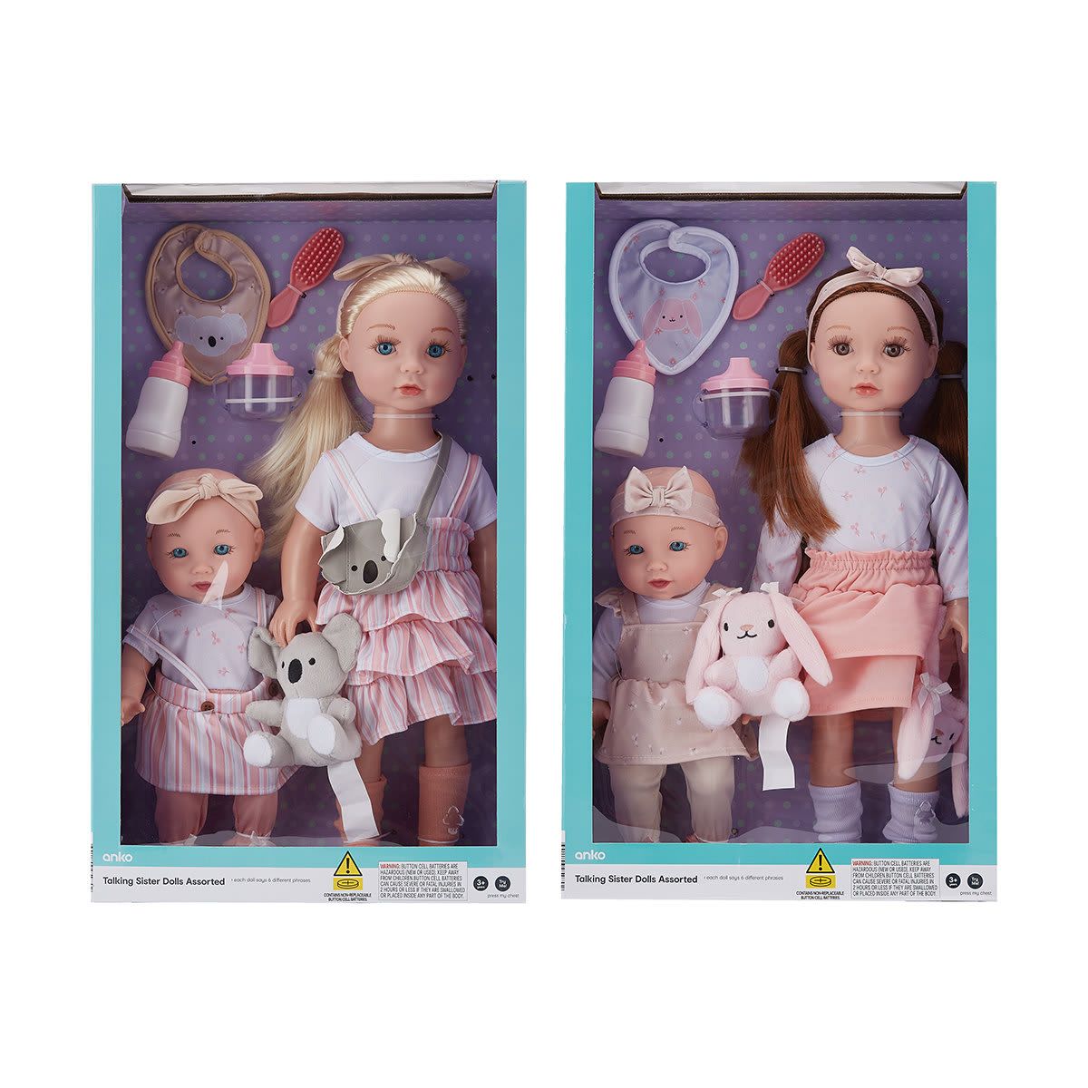 Talking Sister Dolls - Assorted