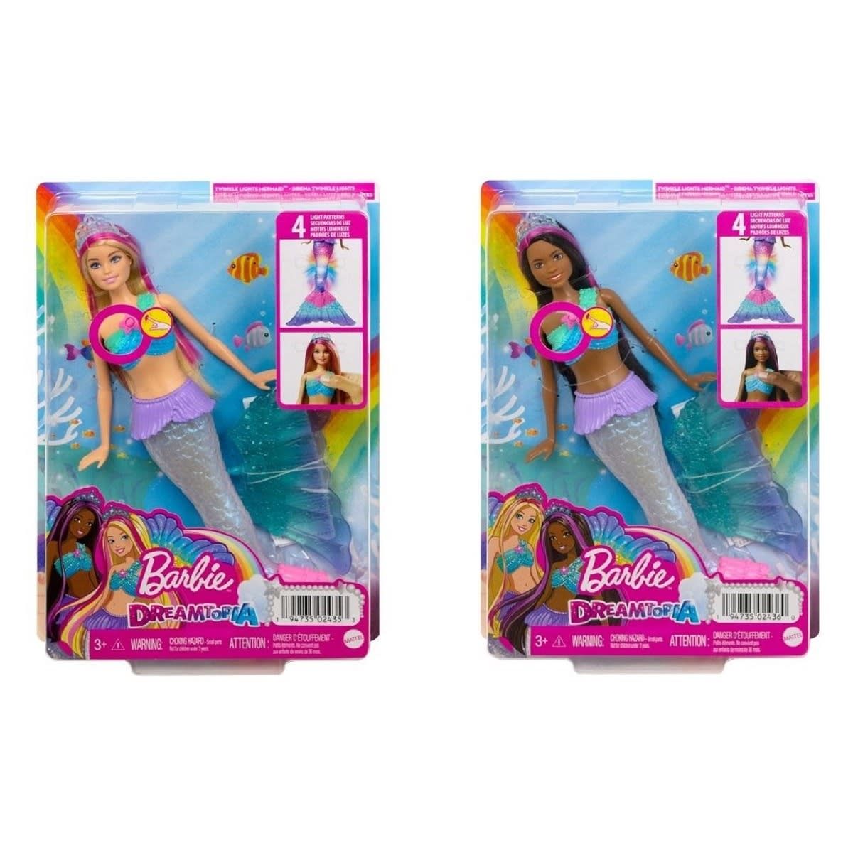 Barbie Dreamtopia Lights Mermaid Doll - Assorted