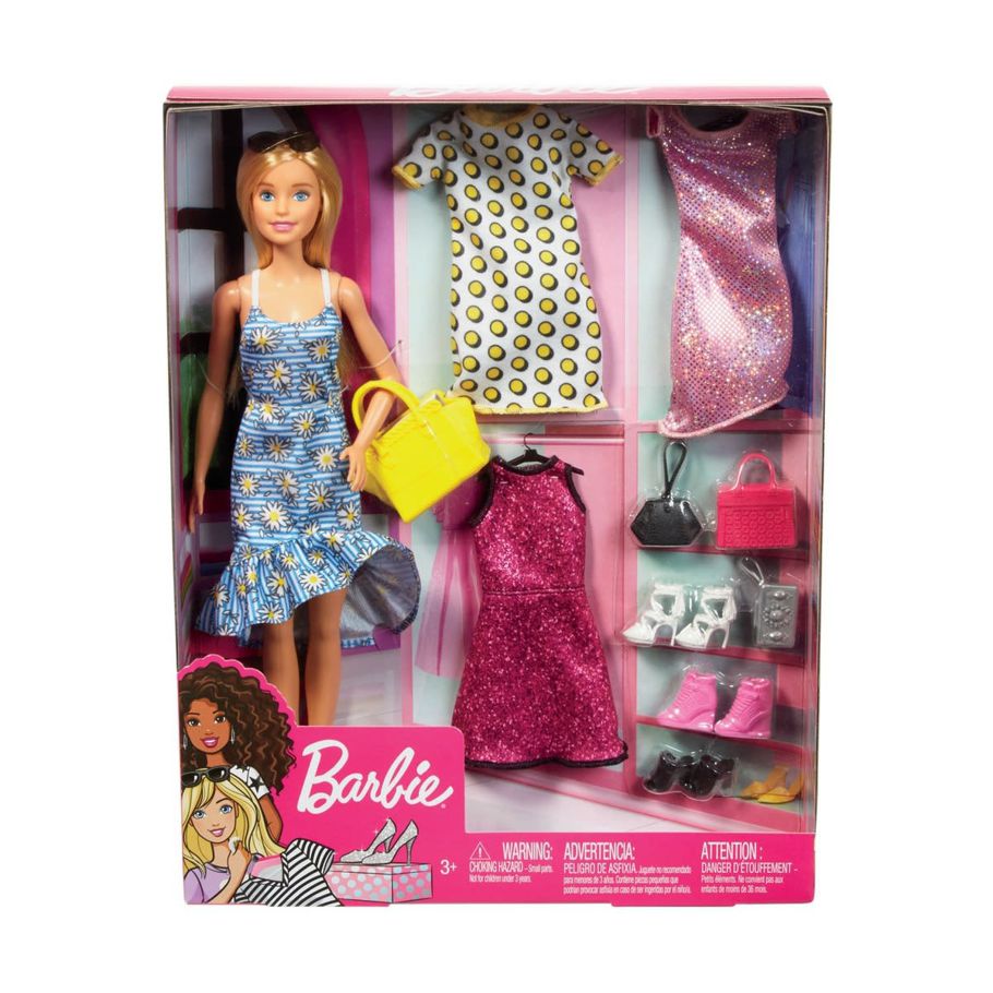 Barbie Doll & Fashion Accessories Set