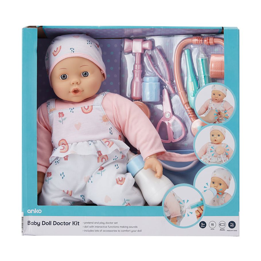 11 Piece Baby Doll Doctor Kit