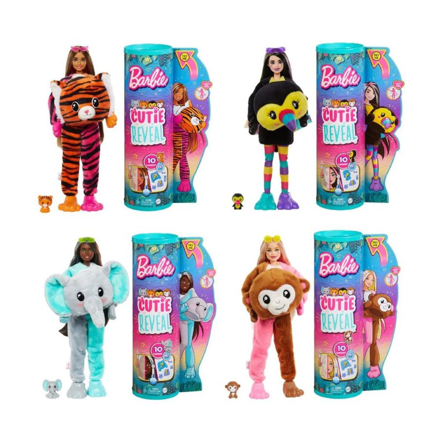 Barbie Cutie Reveal Jungle Series Doll - Assorted